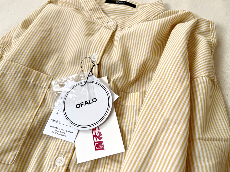 2021年レディースファッション福袋特集 新品未使用 しまむら OFALO スキッパーシャツ